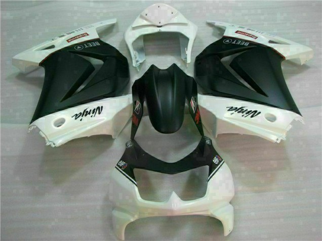 EX250 08-12 Verkleidungen - Weiß Schwarz Ninja 3M EX250 08-12 Verkleidungen - Weiß Schwarz Ninja 3M