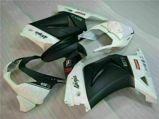 EX250 08-12 Verkleidungen - Weiß Schwarz Ninja 3M EX250 08-12 Verkleidungen - Weiß Schwarz Ninja 3M