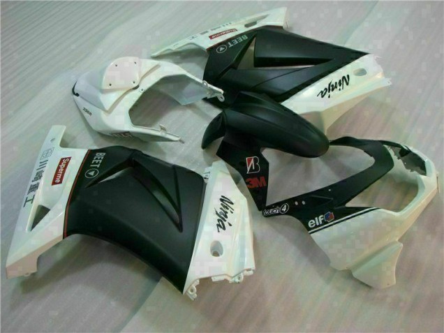 EX250 08-12 Verkleidungen - Weiß Schwarz Ninja 3M EX250 08-12 Verkleidungen - Weiß Schwarz Ninja 3M