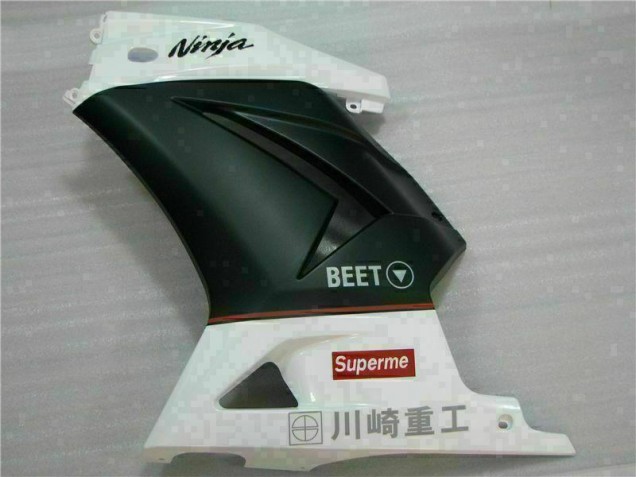 EX250 08-12 Verkleidungen - Weiß Schwarz Ninja 3M EX250 08-12 Verkleidungen - Weiß Schwarz Ninja 3M