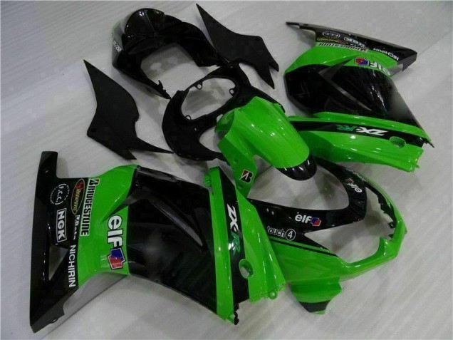 EX250 08-12 Vollverkleidung - Schwarz Grün EX250 08-12 Vollverkleidung - Schwarz Grün