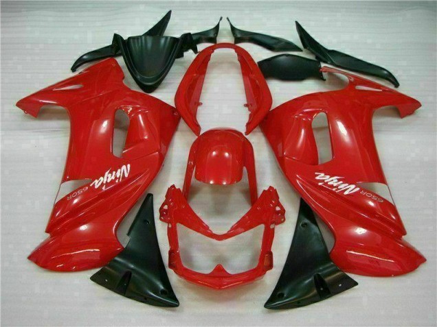 EX650 06-08 Verkleidungen - Glänzend Rot EX650 06-08 Verkleidungen - Glänzend Rot
