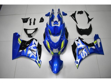 GSXR 1000 17-23 Verkleidungen - Blau Weißer Aufkleber