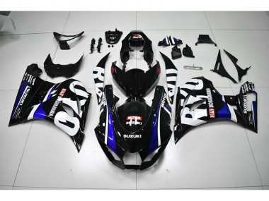 GSXR 1000 17-23 Verkleidungen - Schwarz Weißes Motul