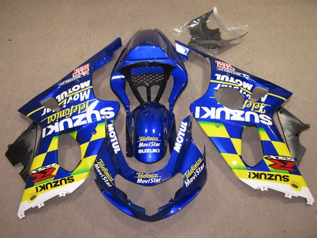 GSXR 1000 K1 00-02 Verkleidungen - Blau Gelb Telefonica Movistar GSXR 1000 K1 00-02 Verkleidungen - Blau Gelb Telefonica Movistar