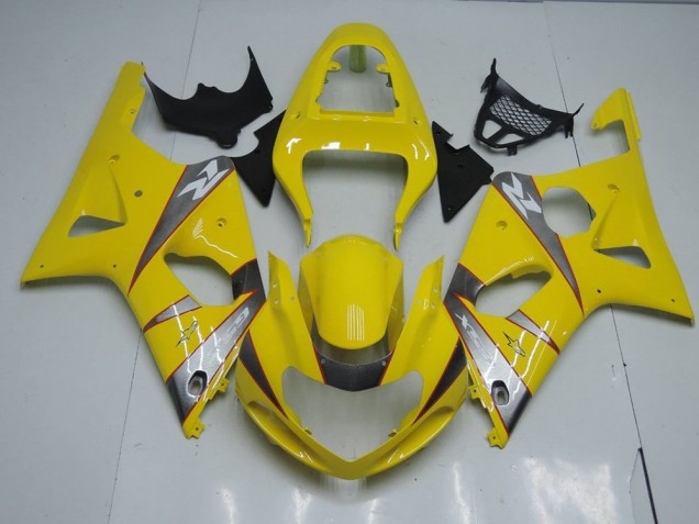 GSXR 1000 K1 00-02 Verkleidungen - Gelb Und Grau GSXR 1000 K1 00-02 Verkleidungen - Gelb Und Grau