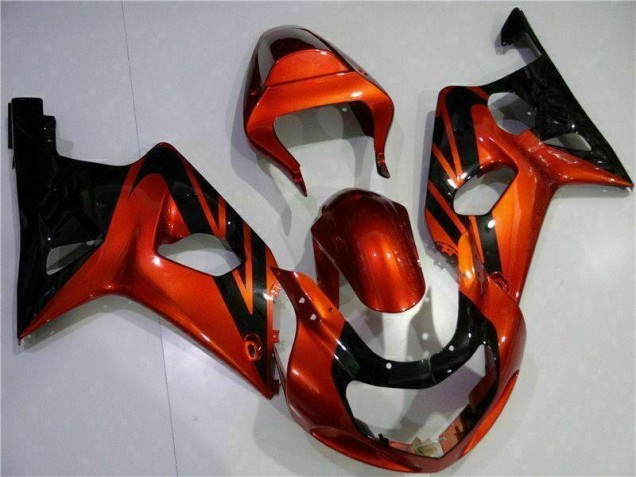 GSXR 1000 K1 00-02 Verkleidungen - Orange Schwarz GSXR 1000 K1 00-02 Verkleidungen - Orange Schwarz