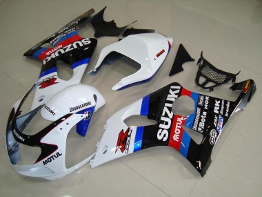 GSXR 1000 K1 00-02 Verkleidungen - Schwarz Weiß Blau
