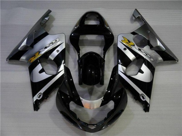 GSXR 1000 K1 00-02 Verkleidungen - Silber Schwarz GSXR 1000 K1 00-02 Verkleidungen - Silber Schwarz