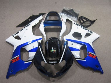 GSXR 1000 K1 00-02 Verkleidungen - Weiß Blau