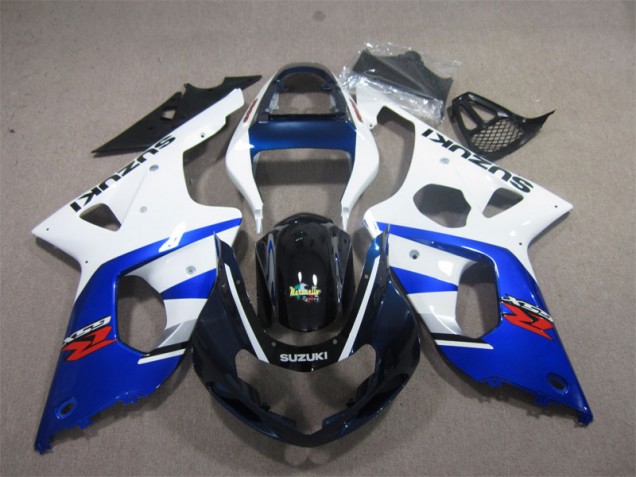 GSXR 1000 K1 00-02 Verkleidungen - Weiß Blau GSXR 1000 K1 00-02 Verkleidungen - Weiß Blau