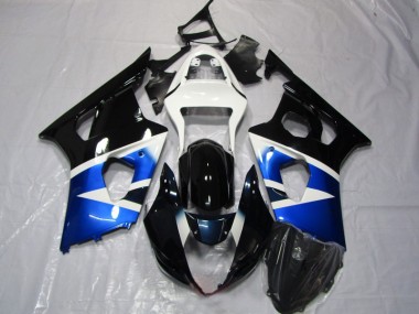 GSXR 1000 K3 03-04 Verkleidungen - Blau Schwarz Weiß