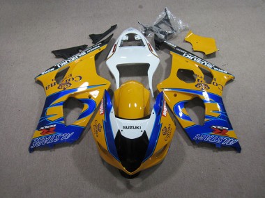 GSXR 1000 K3 03-04 Verkleidungen - Gelb Blau Corona Extra