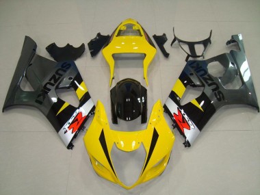 GSXR 1000 K3 03-04 Verkleidungen - Gelb Grau