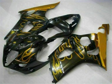 GSXR 1000 K3 03-04 Verkleidungen - Gold Schwarz