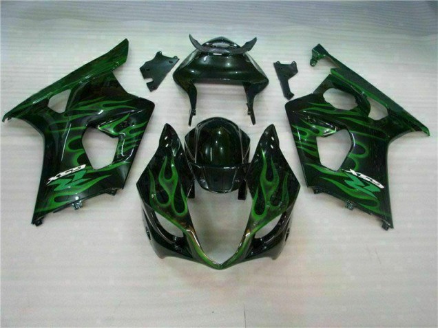GSXR 1000 K3 03-04 Verkleidungen - Grün Schwarz GSXR 1000 K3 03-04 Verkleidungen - Grün Schwarz