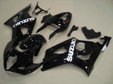 GSXR 1000 K3 03-04 Verkleidungen Komplett Sets - Glänzend Schwarz