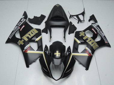 GSXR 1000 K3 03-04 Verkleidungen - Matt Schwarzer Rizla