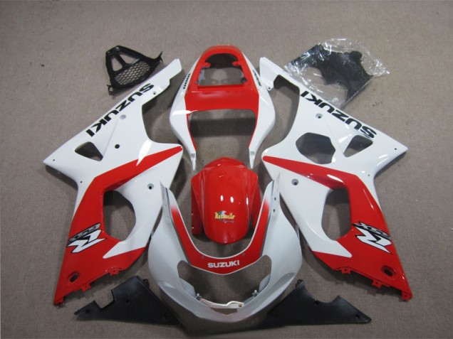 GSXR 1000 K3 03-04 Verkleidungen - Rot Weiß GSXR 1000 K3 03-04 Verkleidungen - Rot Weiß