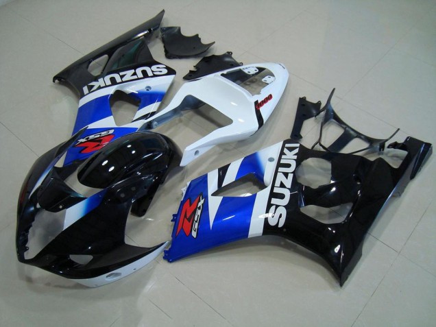 GSXR 1000 K3 03-04 Verkleidungen - Schwarz Blau Weiß GSXR 1000 K3 03-04 Verkleidungen - Schwarz Blau Weiß