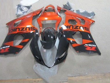 GSXR 1000 K3 03-04 Verkleidungen - Schwarz Orange