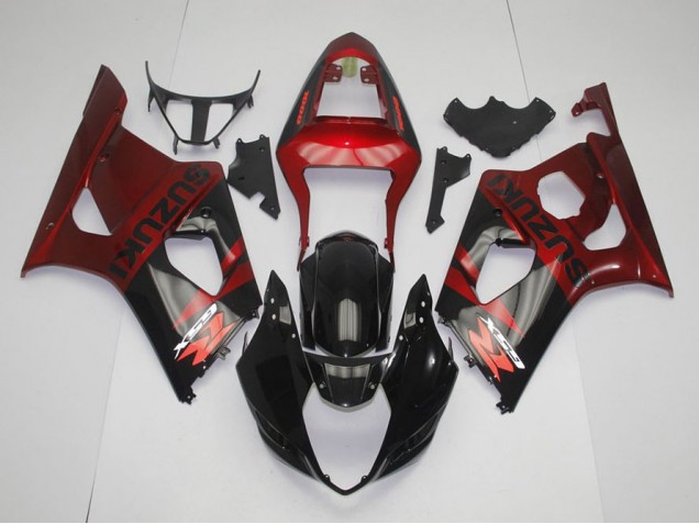 GSXR 1000 K3 03-04 Verkleidungen - Schwarz Rot GSXR 1000 K3 03-04 Verkleidungen - Schwarz Rot
