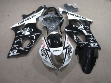 GSXR 1000 K3 03-04 Verkleidungen - Schwarz Weiß Corona Extra Motul