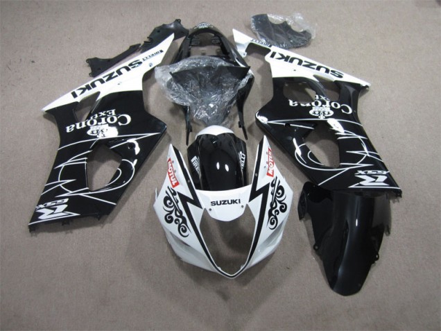 GSXR 1000 K3 03-04 Verkleidungen - Schwarz Weiß Corona Extra Motul GSXR 1000 K3 03-04 Verkleidungen - Schwarz Weiß Corona Extra Motul