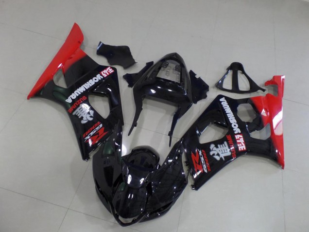 GSXR 1000 K3 03-04 Verkleidungen - Schwarz und Rot GSXR 1000 K3 03-04 Verkleidungen - Schwarz und Rot