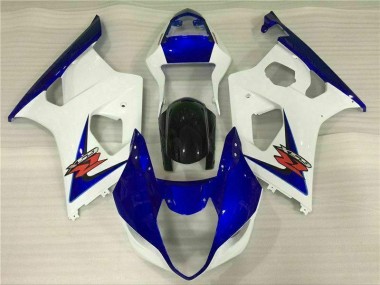 GSXR 1000 K3 03-04 Verkleidungen - Weiß Blau