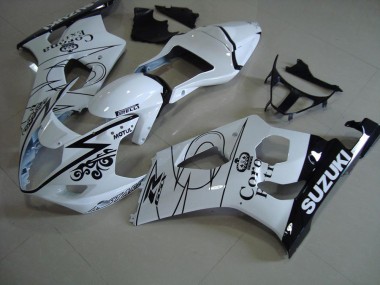 GSXR 1000 K3 03-04 Verkleidungen - Weiß Corona