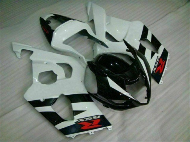 GSXR 1000 K3 03-04 Vollverkleidung - Weiß Schwarz GSXR 1000 K3 03-04 Vollverkleidung - Weiß Schwarz