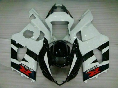 GSXR 1000 K3 03-04 Vollverkleidung - Weiß Schwarz