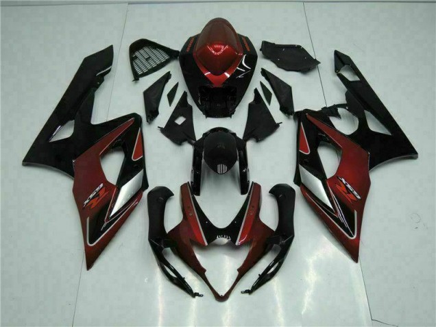 GSXR 1000 K5 05-06 Verkleidung - Rot Schwarz GSXR 1000 K5 05-06 Verkleidung - Rot Schwarz