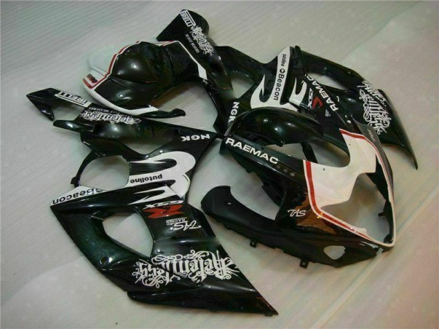 GSXR 1000 K5 05-06 Verkleidung - Weiß Schwarz GSXR 1000 K5 05-06 Verkleidung - Weiß Schwarz