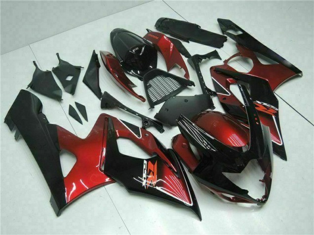 GSXR 1000 K5 05-06 Verkleidungen Komplett Sets - Rot Schwarz GSXR 1000 K5 05-06 Verkleidungen Komplett Sets - Rot Schwarz