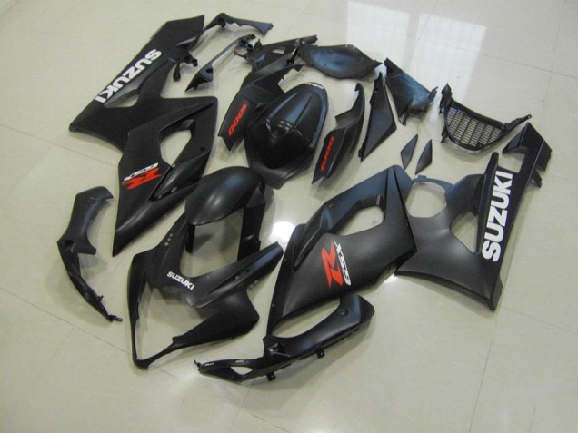 GSXR 1000 K5 05-06 Verkleidungen - Matt Schwarz mit Weißen Aufklebern GSXR 1000 K5 05-06 Verkleidungen - Matt Schwarz mit Weißen Aufklebern