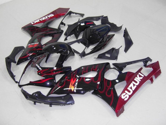GSXR 1000 K5 05-06 Verkleidungen - Rot Flamme GSXR 1000 K5 05-06 Verkleidungen - Rot Flamme