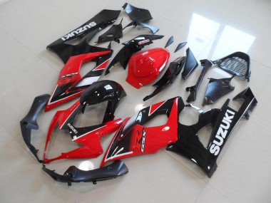 GSXR 1000 K5 05-06 Verkleidungen - Rot Schwarz OEM Stil