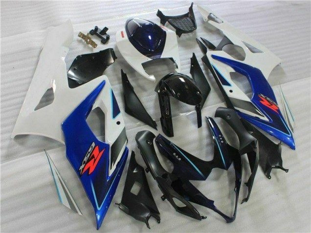 GSXR 1000 K5 05-06 Verkleidungen - Schwarz Blau Weiß GSXR 1000 K5 05-06 Verkleidungen - Schwarz Blau Weiß