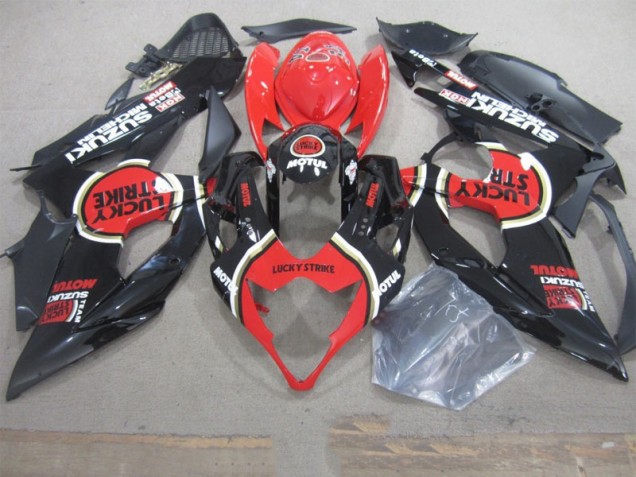 GSXR 1000 K5 05-06 Verkleidungen - Schwarz Lucky Strike Rot Motul GSXR 1000 K5 05-06 Verkleidungen - Schwarz Lucky Strike Rot Motul