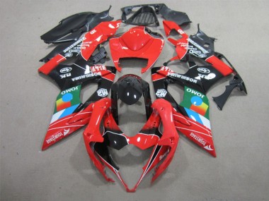GSXR 1000 K5 05-06 Verkleidungen - Schwarz Rot Grün