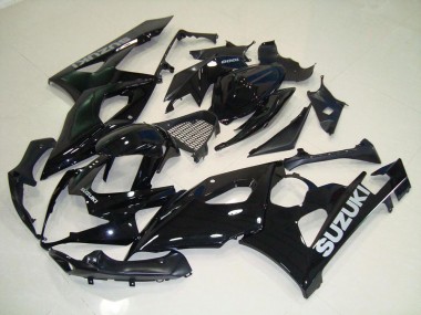 GSXR 1000 K5 05-06 Verkleidungen - Schwarz Silber Aufkleber