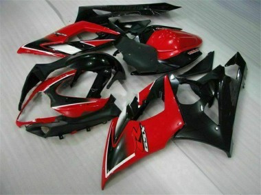 GSXR 1000 K5 05-06 VollVerkleidungen & Plastik - Rot Schwarz
