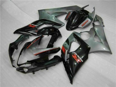 GSXR 1000 K5 05-06 Vollverkleidung - Grau Schwarz
