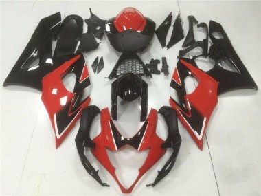 GSXR 1000 K5 05-06 Vollverkleidung - Rot Schwarz