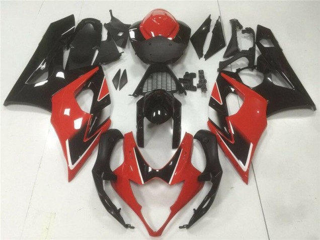 GSXR 1000 K5 05-06 Vollverkleidung - Rot Schwarz GSXR 1000 K5 05-06 Vollverkleidung - Rot Schwarz