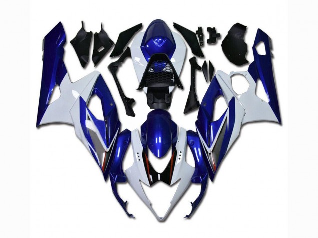 GSXR 1000 K5 05-06 Vollverkleidung - Weiß Blau GSXR 1000 K5 05-06 Vollverkleidung - Weiß Blau