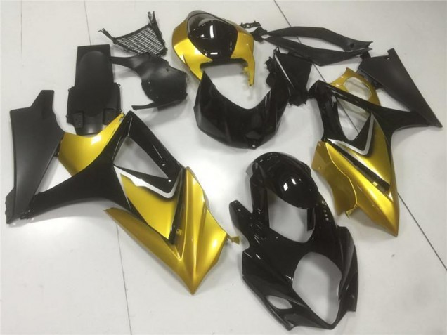 GSXR 1000 K7 07-08 Verkleidung - Gold Schwarz GSXR 1000 K7 07-08 Verkleidung - Gold Schwarz