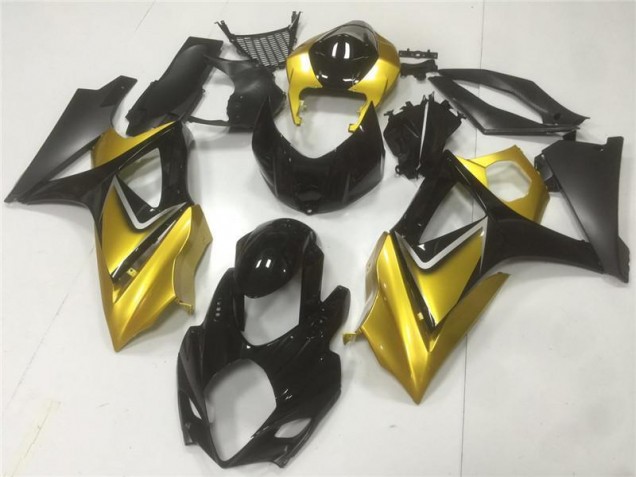 GSXR 1000 K7 07-08 Verkleidung - Gold Schwarz GSXR 1000 K7 07-08 Verkleidung - Gold Schwarz